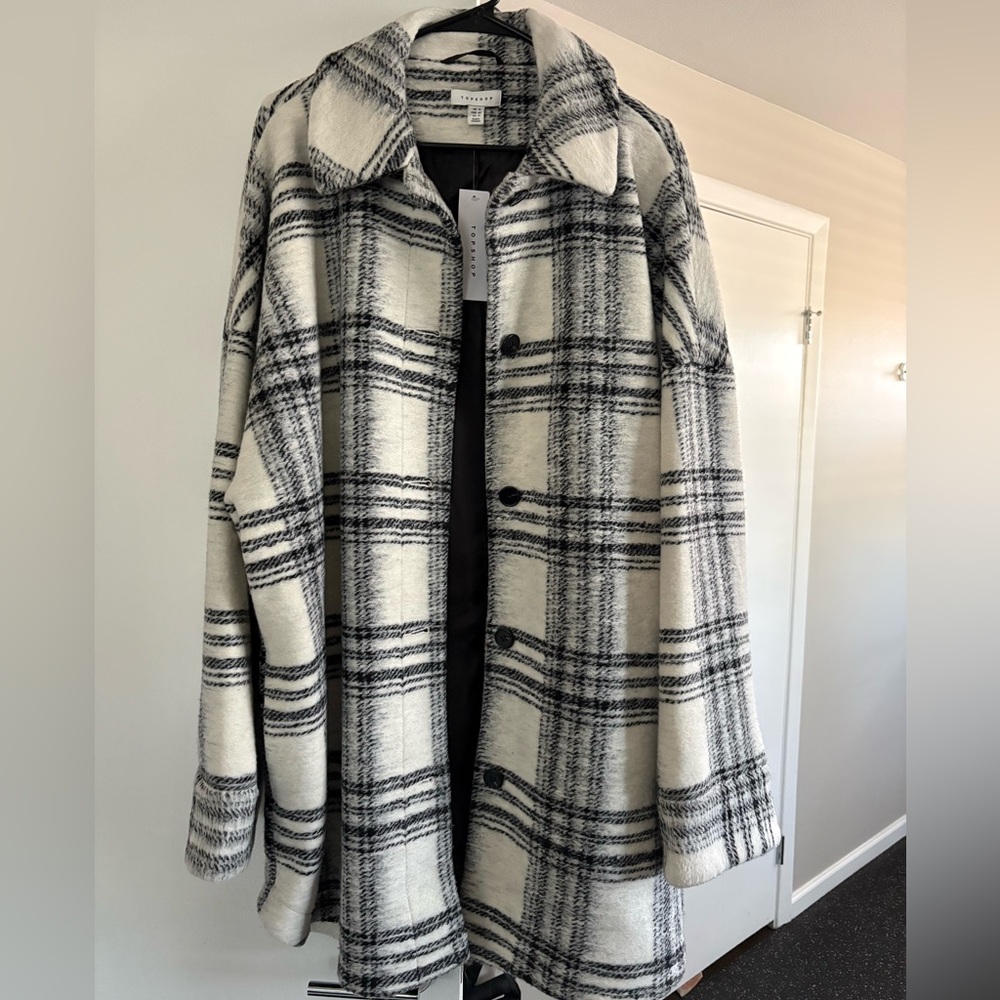 Topshop Monochrome Patterned Jacket - image 1